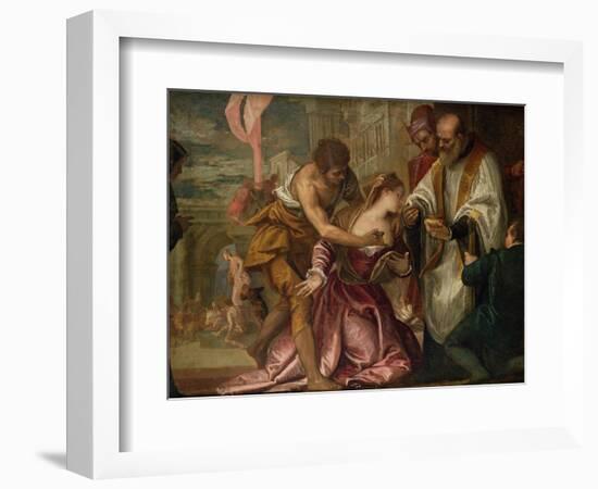 The Martyrdom and Last Communion of St. Lucy-Paolo Veronese-Framed Giclee Print