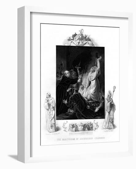 The Martyrdom of Archbishop Cranmer, 1556-J Rogers-Framed Giclee Print