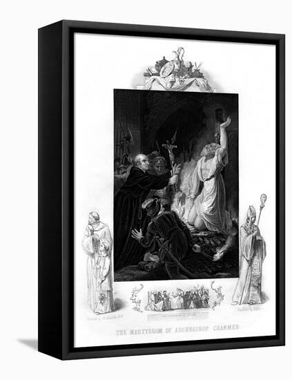 The Martyrdom of Archbishop Cranmer, 1556-J Rogers-Framed Premier Image Canvas