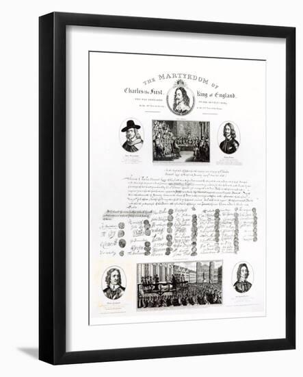 The Martyrdom of Charles I-J. Netherclift-Framed Giclee Print