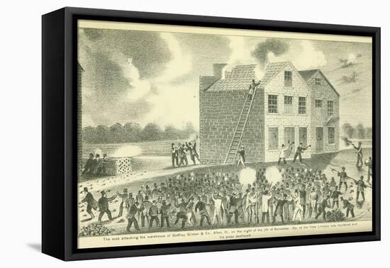 The Martyrdom of Lovejoy, Published by Fergus Print Co., 1881-Henry Tanner-Framed Premier Image Canvas