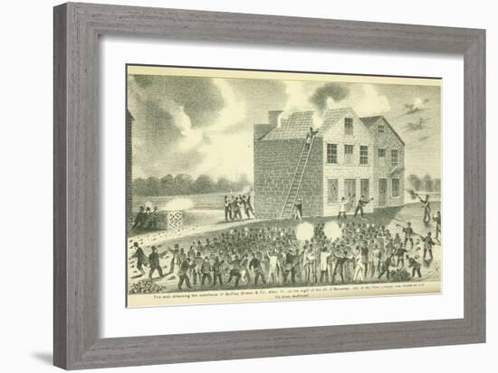 The Martyrdom of Lovejoy, Published by Fergus Print Co., 1881-Henry Tanner-Framed Giclee Print