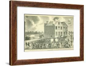 The Martyrdom of Lovejoy, Published by Fergus Print Co., 1881-Henry Tanner-Framed Giclee Print