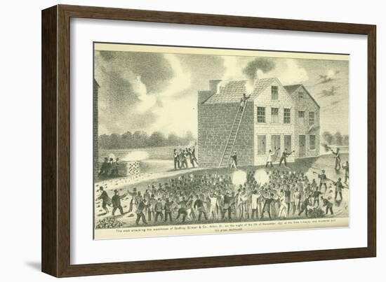 The Martyrdom of Lovejoy, Published by Fergus Print Co., 1881-Henry Tanner-Framed Giclee Print