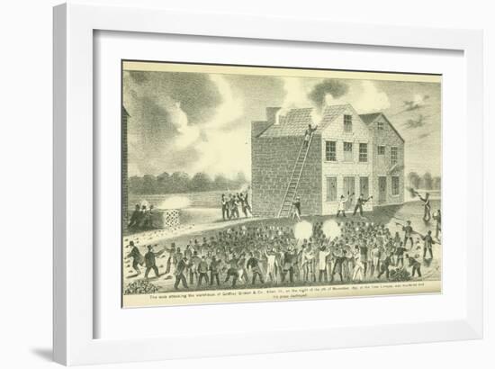 The Martyrdom of Lovejoy, Published by Fergus Print Co., 1881-Henry Tanner-Framed Giclee Print