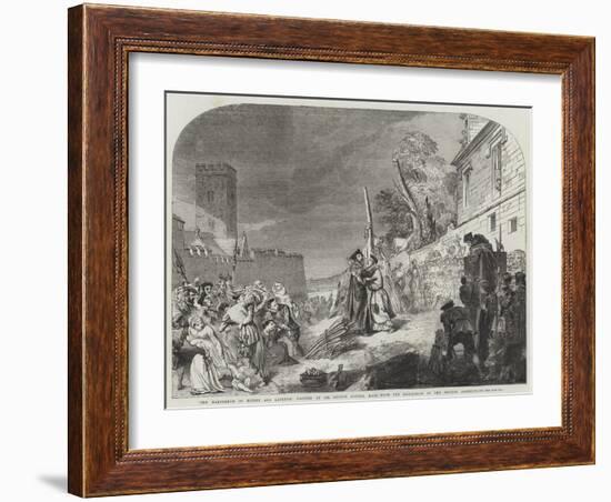 The Martyrdom of Ridley and Latimer-Sir George Hayter-Framed Giclee Print