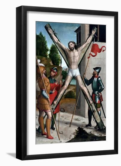 The Martyrdom of Saint Andrew, 1540-1545-Juan Correa de Vivar-Framed Giclee Print