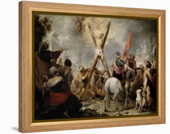 The Martyrdom of Saint Andrew, 1675-1682-Bartolome Esteban Murillo-Framed Premier Image Canvas