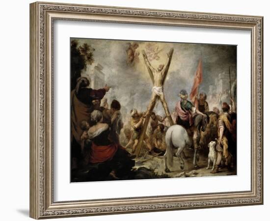 The Martyrdom of Saint Andrew, 1675-1682-Bartolome Esteban Murillo-Framed Giclee Print