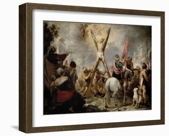 The Martyrdom of Saint Andrew, 1675-1682-Bartolome Esteban Murillo-Framed Giclee Print