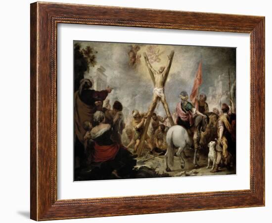 The Martyrdom of Saint Andrew, 1675-1682-Bartolome Esteban Murillo-Framed Giclee Print