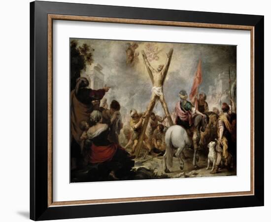 The Martyrdom of Saint Andrew, 1675-1682-Bartolome Esteban Murillo-Framed Giclee Print