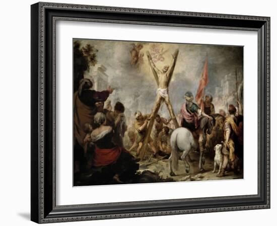 The Martyrdom of Saint Andrew, 1675-1682-Bartolome Esteban Murillo-Framed Giclee Print