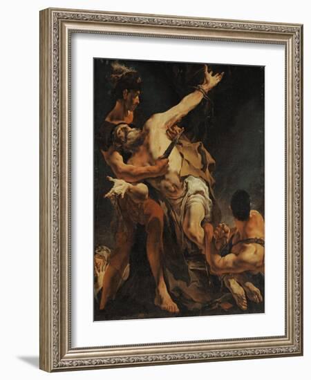 The Martyrdom of Saint Bartholomew. 1722-Giovanni Battista Tiepolo-Framed Giclee Print