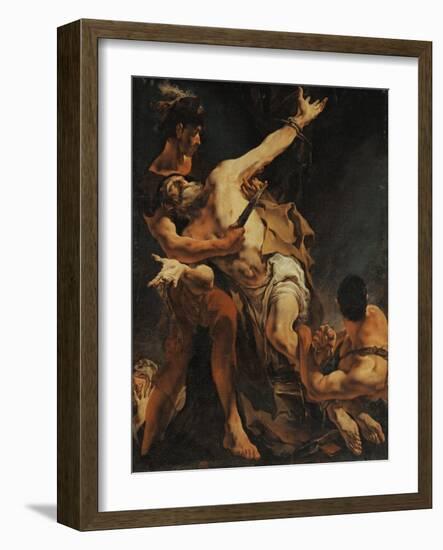 The Martyrdom of Saint Bartholomew. 1722-Giovanni Battista Tiepolo-Framed Giclee Print