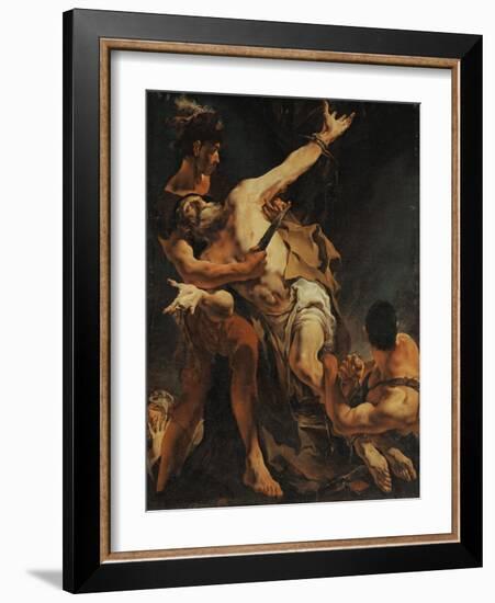 The Martyrdom of Saint Bartholomew. 1722-Giovanni Battista Tiepolo-Framed Giclee Print