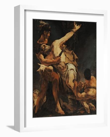 The Martyrdom of Saint Bartholomew. 1722-Giovanni Battista Tiepolo-Framed Giclee Print