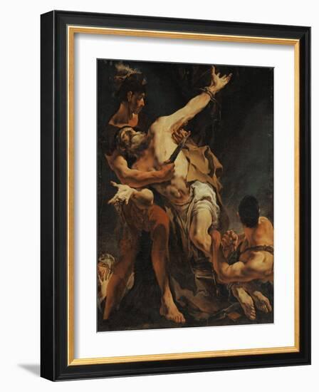 The Martyrdom of Saint Bartholomew. 1722-Giovanni Battista Tiepolo-Framed Giclee Print