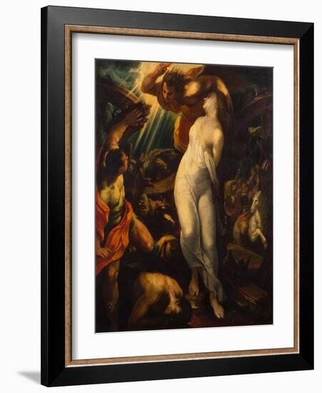 The Martyrdom of Saint Catherine, 1600-Francisco Ribalta-Framed Giclee Print