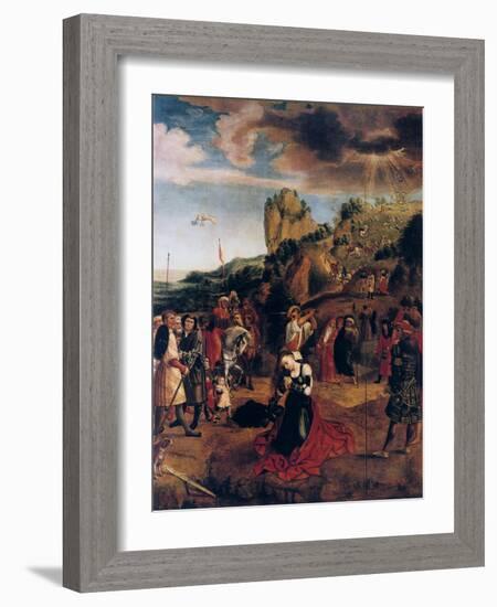 The Martyrdom of Saint Catherine, 16th Century-Bernaert Van Orley-Framed Giclee Print