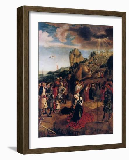 The Martyrdom of Saint Catherine, 16th Century-Bernaert Van Orley-Framed Giclee Print