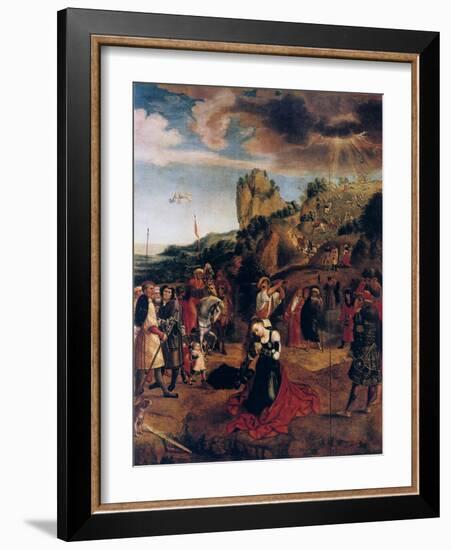 The Martyrdom of Saint Catherine, 16th Century-Bernaert Van Orley-Framed Giclee Print