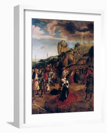 The Martyrdom of Saint Catherine, 16th Century-Bernaert Van Orley-Framed Giclee Print
