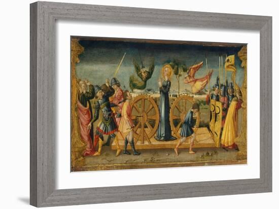 The Martyrdom of Saint Catherine-Neri Di Bicci-Framed Giclee Print