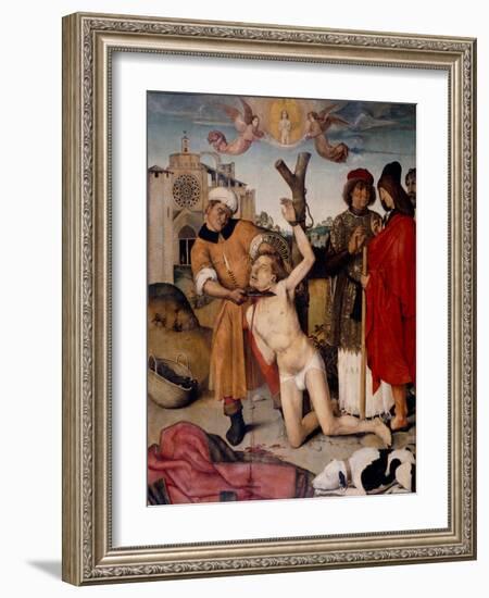 The Martyrdom of Saint Cucuphas-Aine Bru-Framed Giclee Print