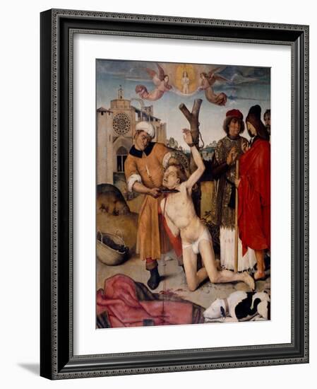 The Martyrdom of Saint Cucuphas-Aine Bru-Framed Giclee Print