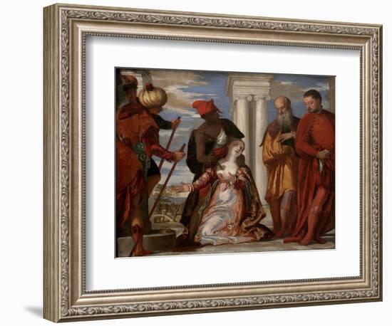 The Martyrdom of Saint Justine, 1570S-Paolo Veronese-Framed Giclee Print