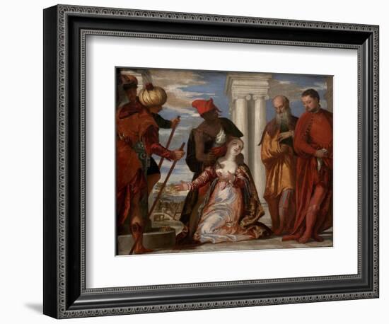 The Martyrdom of Saint Justine, 1570S-Paolo Veronese-Framed Giclee Print