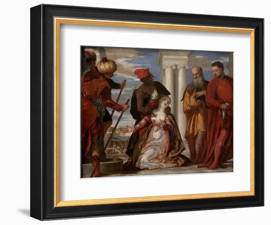 The Martyrdom of Saint Justine, 1570S-Paolo Veronese-Framed Giclee Print