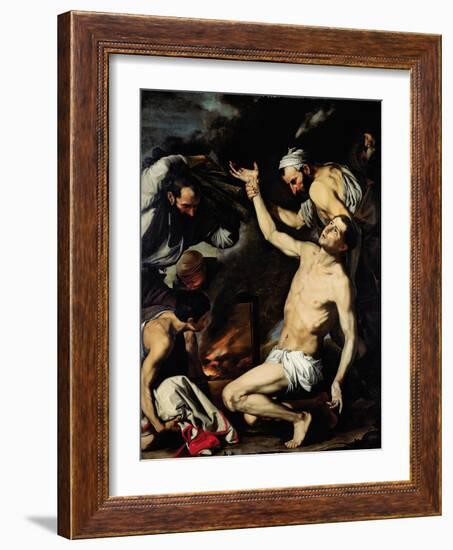 The Martyrdom of Saint Lawrence-Jusepe de Ribera-Framed Giclee Print