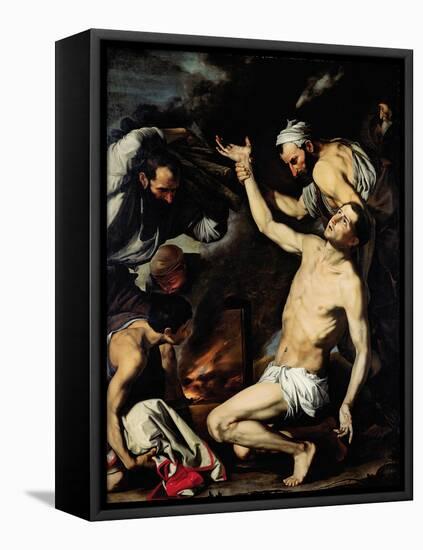 The Martyrdom of Saint Lawrence-Jusepe de Ribera-Framed Premier Image Canvas