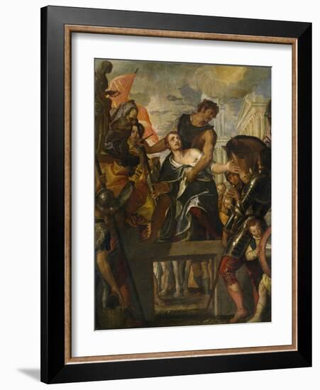 The Martyrdom of Saint Menas-Paolo Veronese-Framed Giclee Print