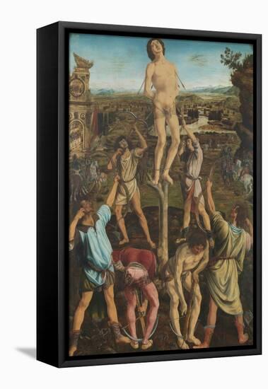 The Martyrdom of Saint Sebastian, 1475-Antonio Pollaiuolo-Framed Premier Image Canvas