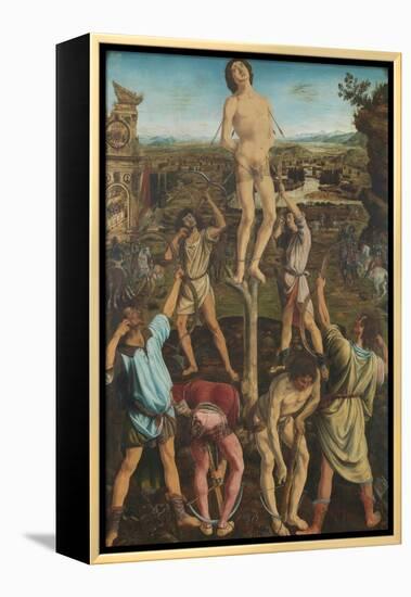 The Martyrdom of Saint Sebastian, 1475-Antonio Pollaiuolo-Framed Premier Image Canvas