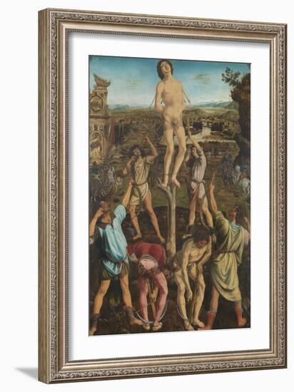 The Martyrdom of Saint Sebastian, 1475-Antonio Pollaiuolo-Framed Giclee Print