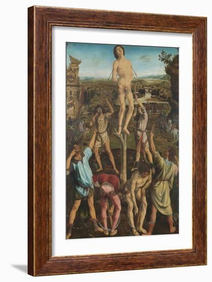 The Martyrdom of Saint Sebastian, 1475-Antonio Pollaiuolo-Framed Giclee Print