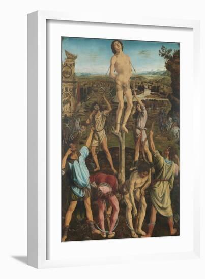 The Martyrdom of Saint Sebastian, 1475-Antonio Pollaiuolo-Framed Giclee Print