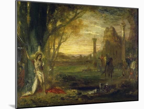 The Martyrdom of Saint Sebastian-Gustave Moreau-Mounted Giclee Print