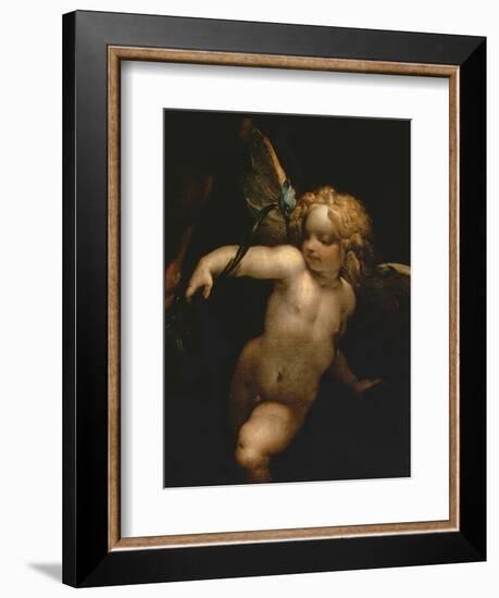 The Martyrdom of Ss. Rufina and Seconda, known as the 'three-Handed Picture', Detail of an Angel,…-G.B. Crespi and P. Morazzone-Framed Giclee Print