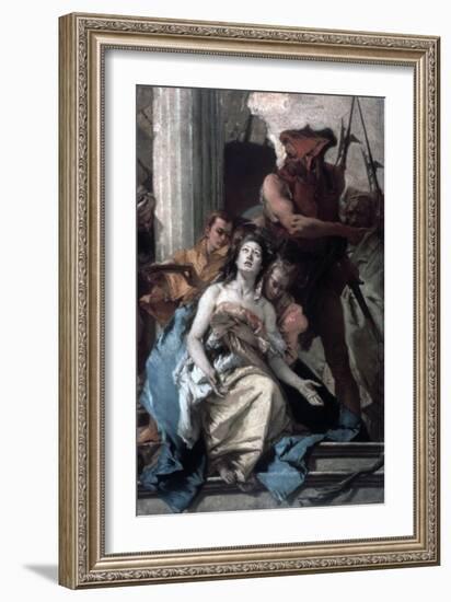 The Martyrdom of St Agatha, C1756-Giovanni Battista Tiepolo-Framed Giclee Print
