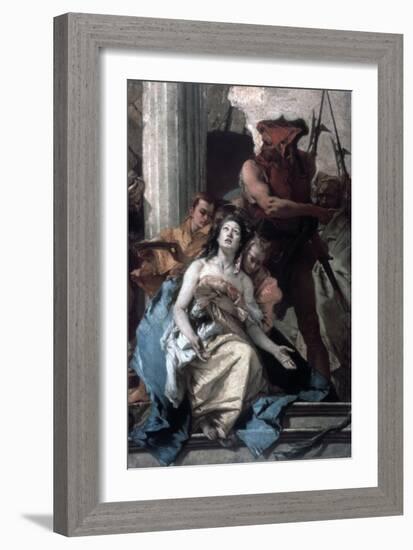 The Martyrdom of St Agatha, C1756-Giovanni Battista Tiepolo-Framed Giclee Print