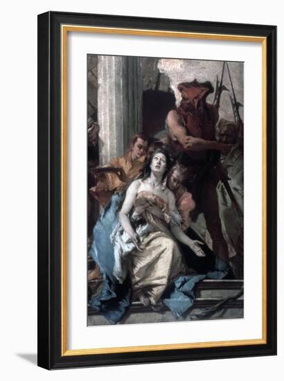 The Martyrdom of St Agatha, C1756-Giovanni Battista Tiepolo-Framed Giclee Print