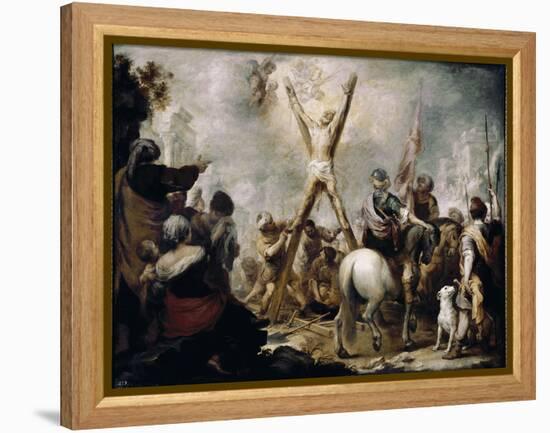 The Martyrdom of St Andre. (Oil on Canvas, 17Th Century)-Bartolome Esteban Murillo-Framed Premier Image Canvas