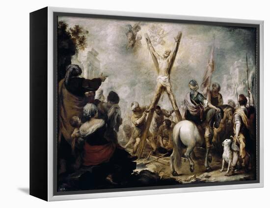 The Martyrdom of St Andre. (Oil on Canvas, 17Th Century)-Bartolome Esteban Murillo-Framed Premier Image Canvas