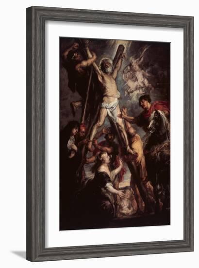 The Martyrdom of St. Andrew, 1637-Peter Paul Rubens-Framed Giclee Print