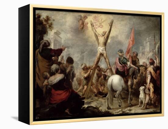 The Martyrdom of St. Andrew, 1675-82-Bartolome Esteban Murillo-Framed Premier Image Canvas